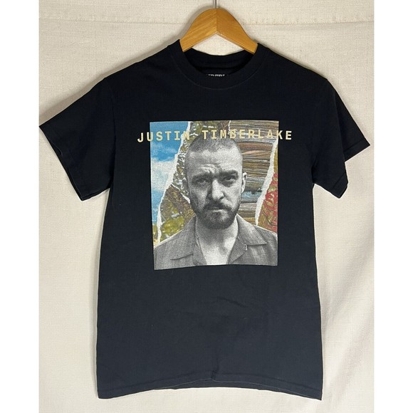 Justin Timberlake Man Of The Woods Tour Black Graphic T-Shirt Men’s Sz Small - Picture 1 of 5